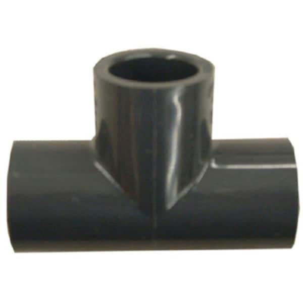 LASCO 801020BC Pipe Tee, 2 in, Slip, PVC, SCH 80 Schedule