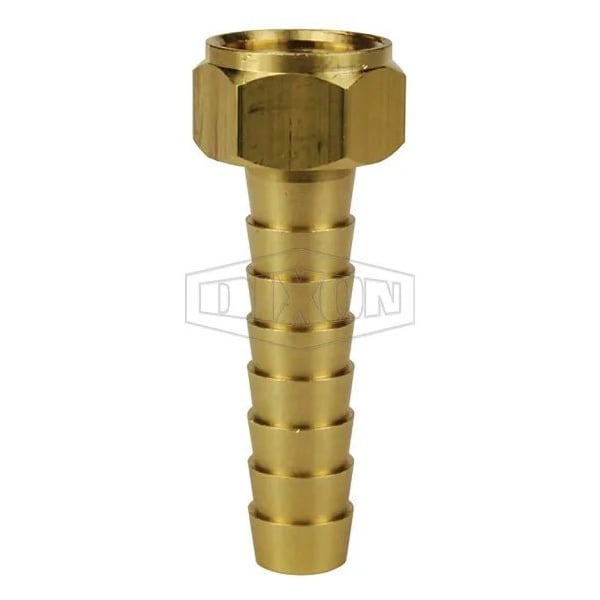 Long Shank Coupling, 1-1/4 in Nominal, Female NPSM x Hose End Style, Domestic