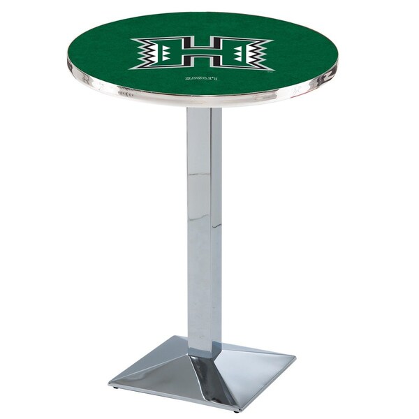 42" Chrome Hawaii Pub Table, 36" dia. Top