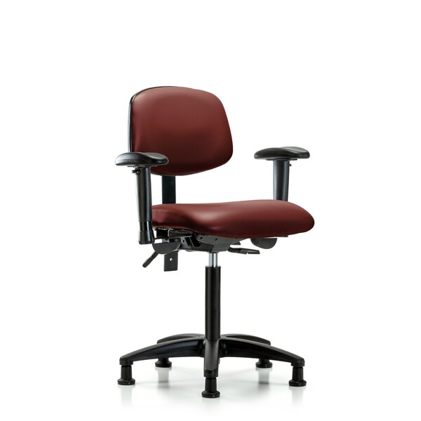 Vinyl Chair, Vinyl, Adjustable Arms