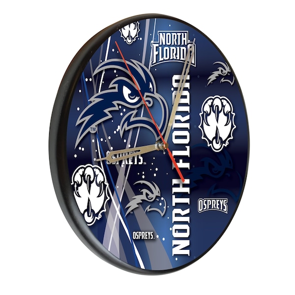 University of North Florida 13" Solid Wood Clock