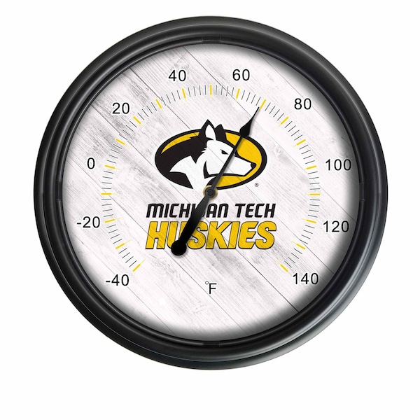 Michigan Tech University Indoor/Outdoor LED Thermometer
