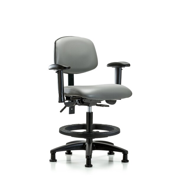 Vinyl Chair, Vinyl, Adjustable Arms