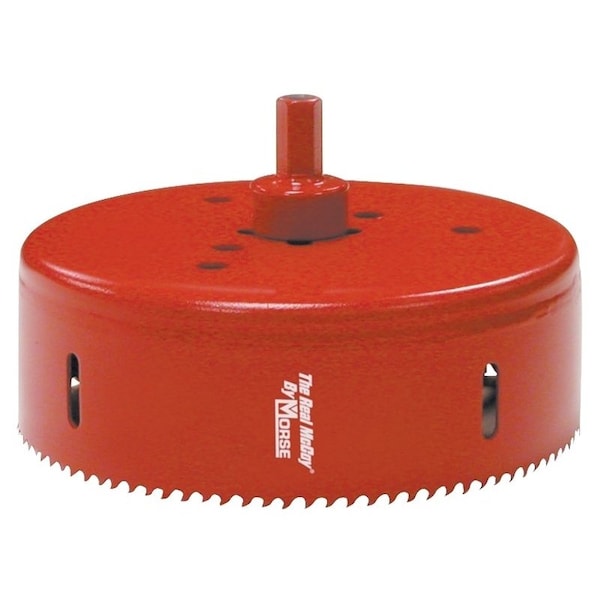 MORSE REAL McCOY TA72 Hole Saw with Arbor, 7/16 in Arbor, 1-15/16 in D Cutting, HSS Cutting Edge