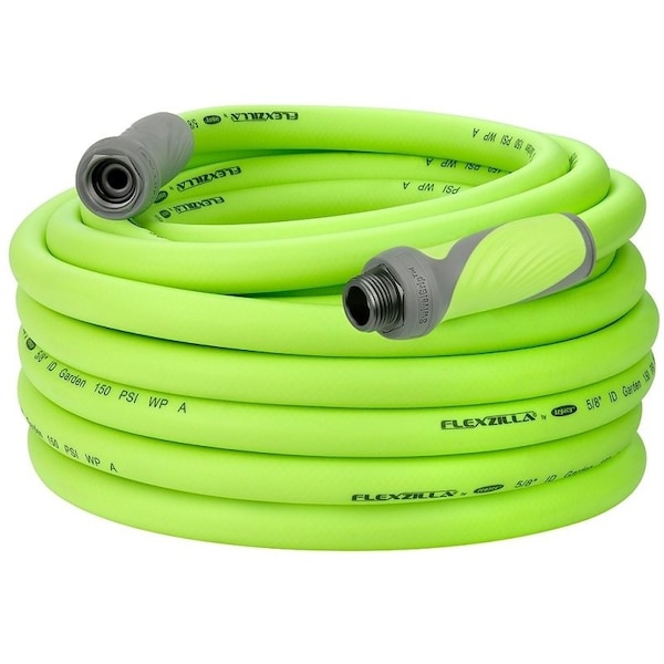 5/8 in ID x 75 ft L SwivelGrip Garden Hose, Green