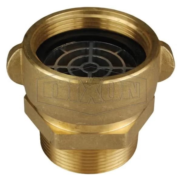 Suction Adapter with Zinc Screen, 2-1/2 x 2 in, Female NST NH x MNPT