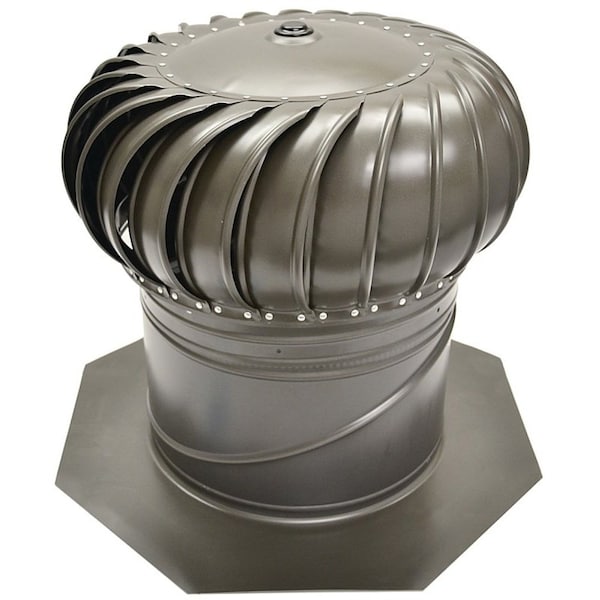 Master Flow AIC14WW Rotary Turbine Ventilator, Aluminum, Weathered Wood
