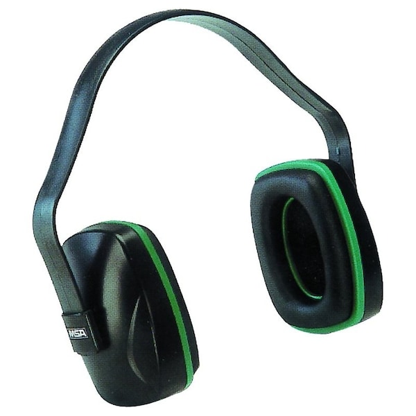 10004293 Ear Muffs, 22 dB NRR, Plastic, BlackGreen