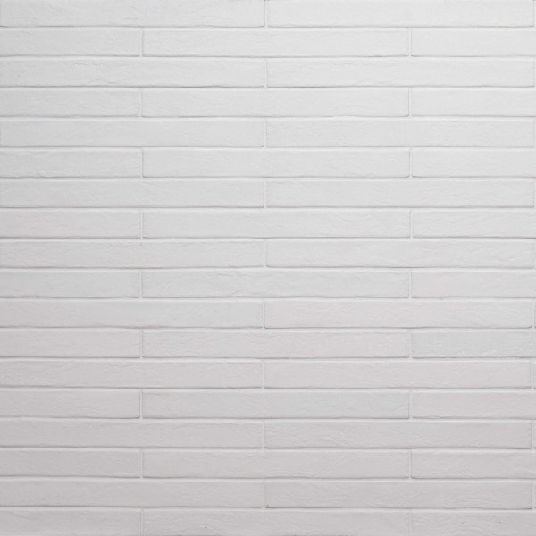 Capella White 2 in X 18 in Matte Porcelain Floor And Wall Tile, 32PK