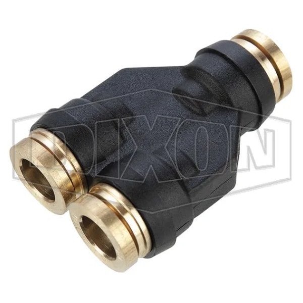 Legris by  Push-In Wye-Union, 3/8 in Nominal, Tube, 250 psi Pressure, Composite, Domestic