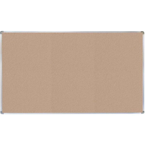 VIC Cork Bulletin Board with Euroframe Design 48"x72" Blanched Almond