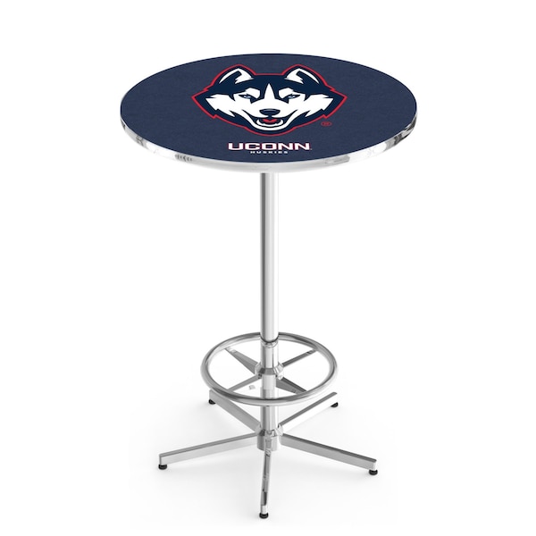 42" Chrome Connecticut Pub Table, 36" dia. Top