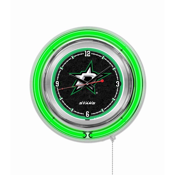 Dallas Stars Double Neon 15" Clock, NHL