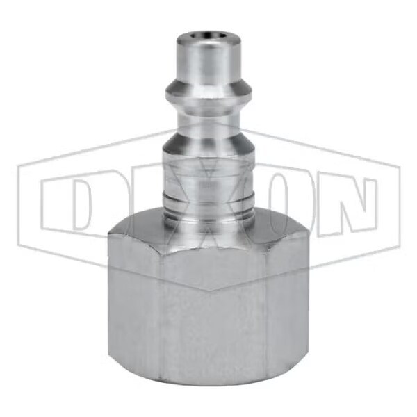 DF Series Industrial Female Quick Disconnect Pneumatic Plug, 3/8-18 Nominal, 500 psi Pressure, 303 S