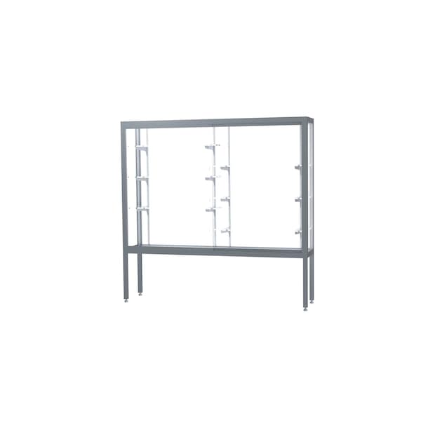 Display Case 72x66x16, White, Satin