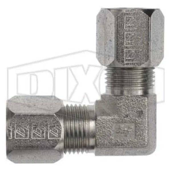 The Right Connection Flareless Bite Union Elbow, 1 in Nominal, Male Tube End Style, Steel