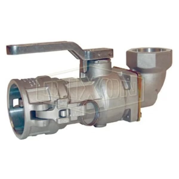 Bayloc Dry Disconnect 90Deg Cam and Groove Coupler, 2 x 2-1/2 in Nominal, FNPT Swivel x Coupler End