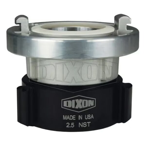 Rocker Lug Adapter with Buna-N Gasket, 6 in Nominal, Storz x Female NST NH Swivel End Style, Alumi
