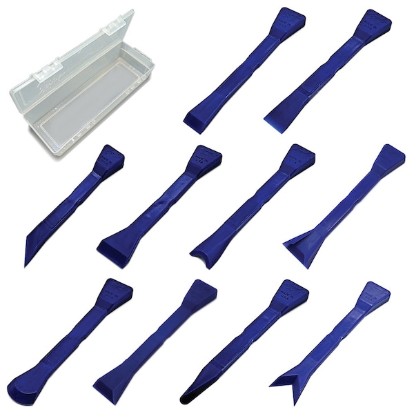 Deluxe 10-Piece Plastic Scraper Kit in F1 Cases