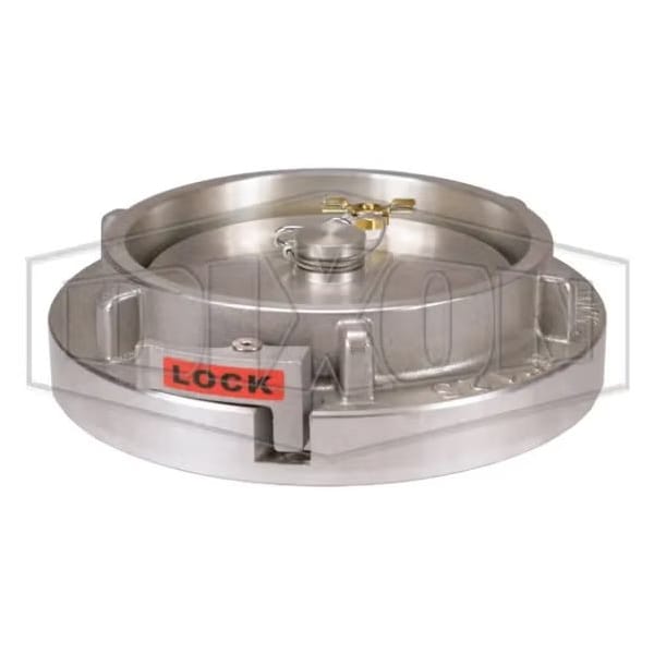 The Right Connection Fire Hose Cap with Air bleeder/Petcock, 5 in Nominal, Storz End Style, Forged A