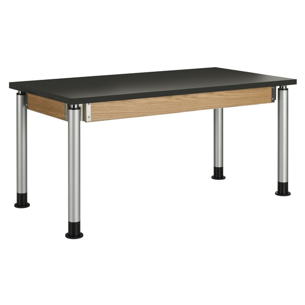Adjustable Table, Wood Frame, 30" D