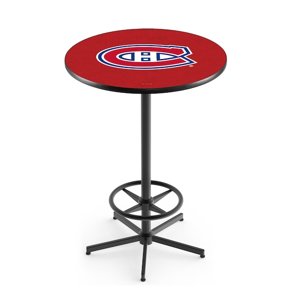 42" Black Montreal Canadiens Pub Table