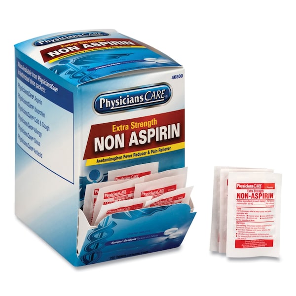Pain Relievers/Medicines, XStrength Non-Aspirin Acetaminophen, PK250