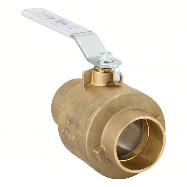 Manual 2-Way Ball Valve, Sweat, Brass