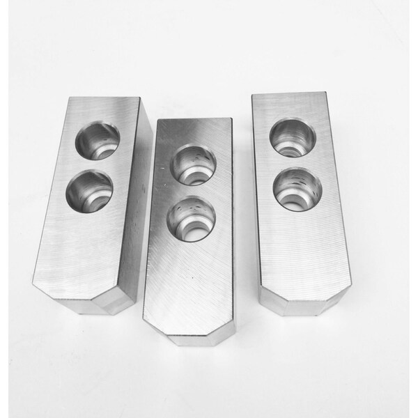 Taiki 10" 1/16 X 90 Degree 3 Piece Steel Soft Jaw Set