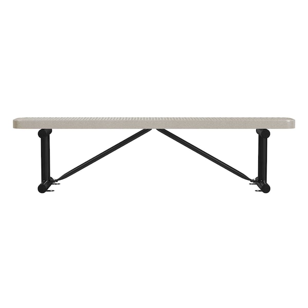 Bench w/o Back, Surface Mount, 6ft., Sndstn