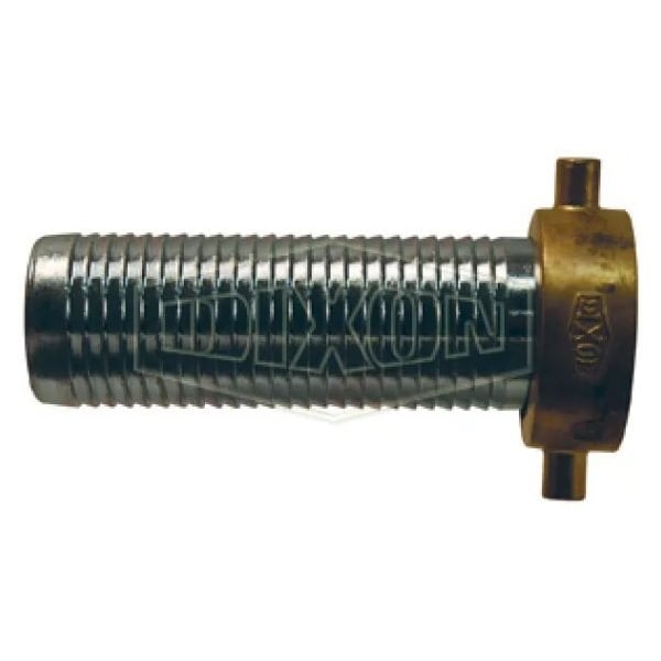 Super King Long Shank Coupling with Pin Lug Brass Nut, 4 in Nominal, Female NPSM End Style, 5 in L,