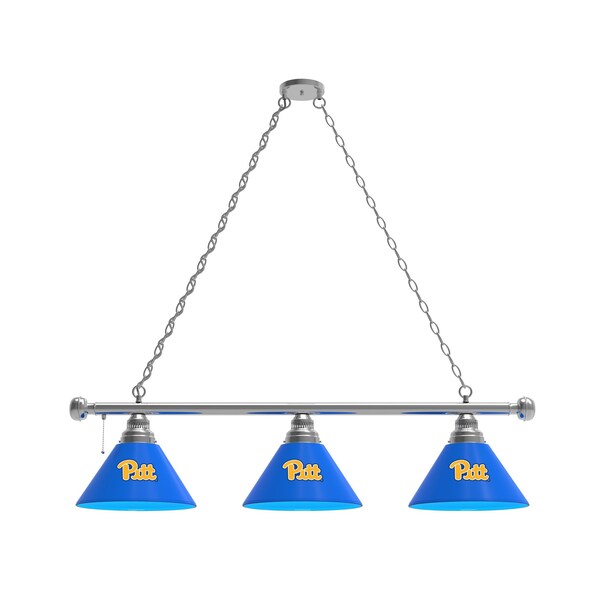 Pitt 3 Shade Billiard Light, Chrome Fixture