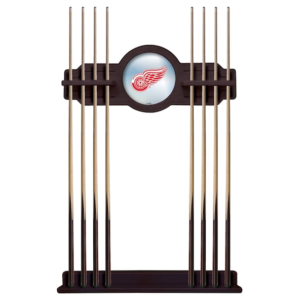 Detroit Red Wings Cue Rack in English Tudor Finish