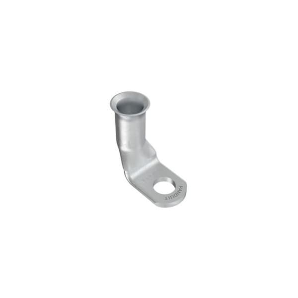 One-Hole Compression Lug, 1/2 in Stud, Standard Barrel, Copper, None, 100 PK