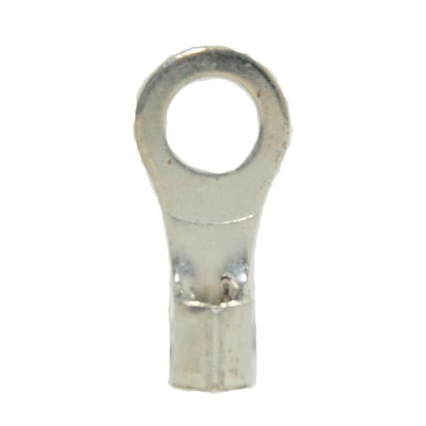 Ring Terminal, 1/4 in Stud Size, 10 AWG, 600 V, 500 PK