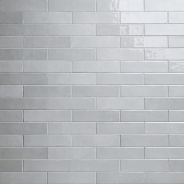 Renzo Sky 3" X 12" Glossy Ceramic Blue Wall Tile, PK22