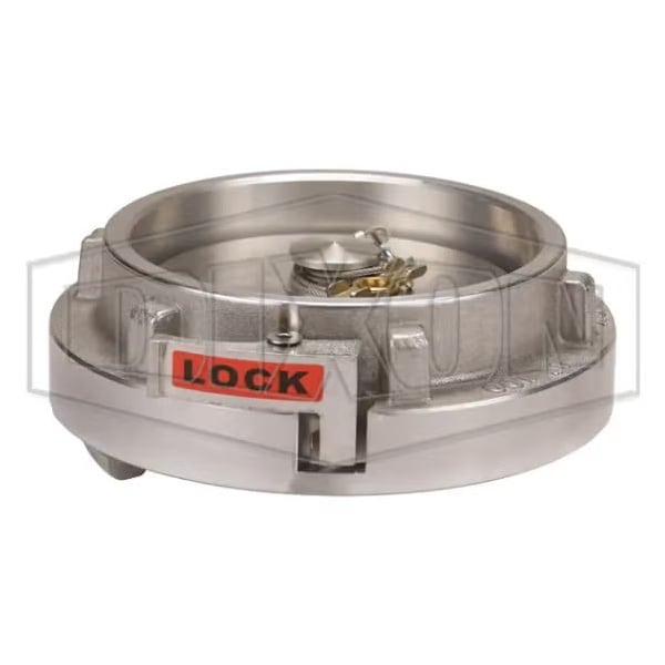 The Right Connection Fire Hose Cap with Air bleeder/Petcock, 4 in Nominal, Storz End Style, Forged A