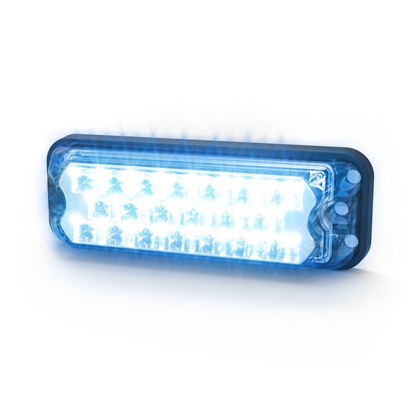 Directional Led, Rect, 7 Patterns, Blue