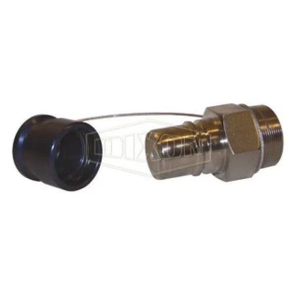 FloMAX 1 pc Diesel Fuel Receiver with Cap, Adapter, 2 in, Quick Connect Coupler x MNPT, Steel, Domes