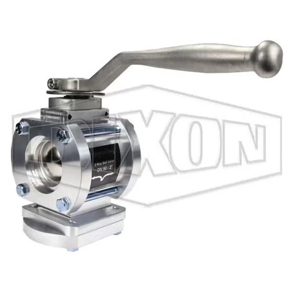 Mann-Tek by 2-WayBV300SW 2-Way Ball Valve, 3 in Nominal, FNPT End Style, Aluminum Body, Full Port, F