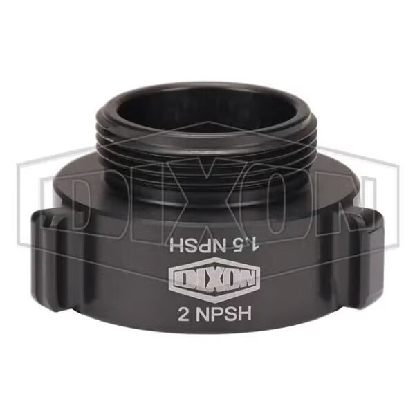 Style N37 Rocker Lug Hydrant Adapter, 2 x 1-1/2 in, FNPSH x MNPSH, Aluminum, Hardcoat Anodized