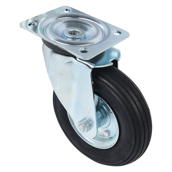 Pneumatic Caster, 165 lb. Load, Swivel