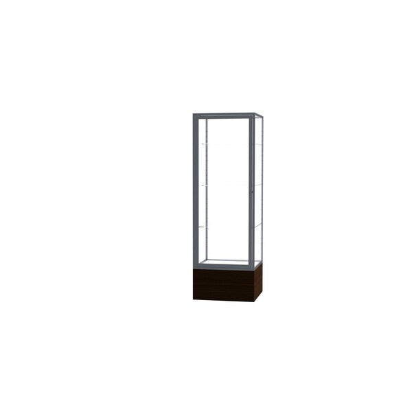 Floor Display Case 24x72x24, Clear, Satin