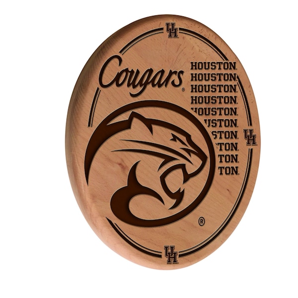 University of Houston 13" Laser Engraved Solid Wood Sign