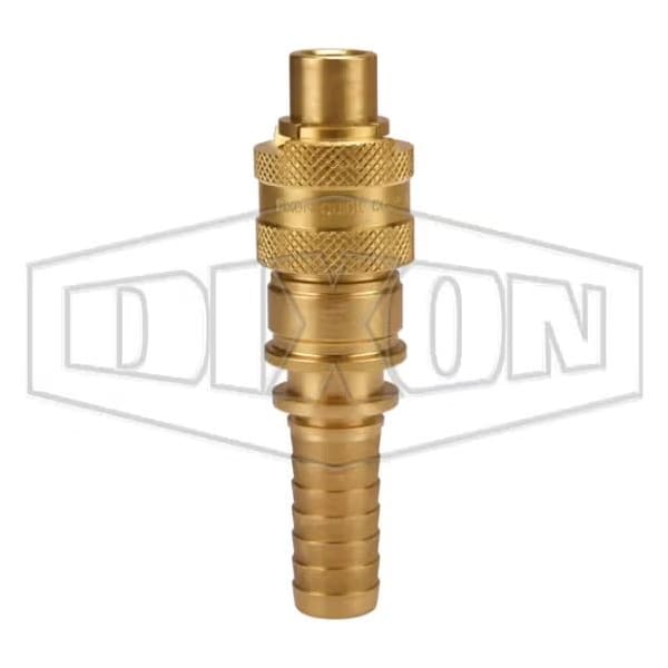 Dix-Lock N Series Bowes Interchange Quick Disconnect Coupler, 1/2 in Nominal, 300 psi Pressure, Bra