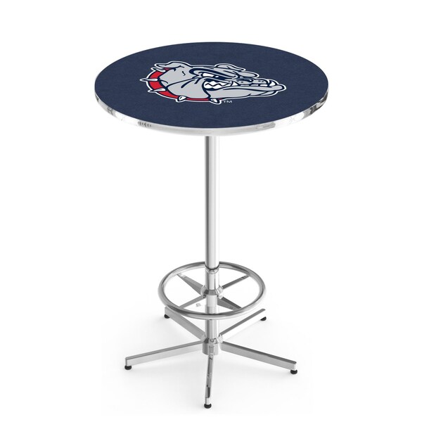 42" Chrome Gonzaga Pub Table, 36" dia. Top
