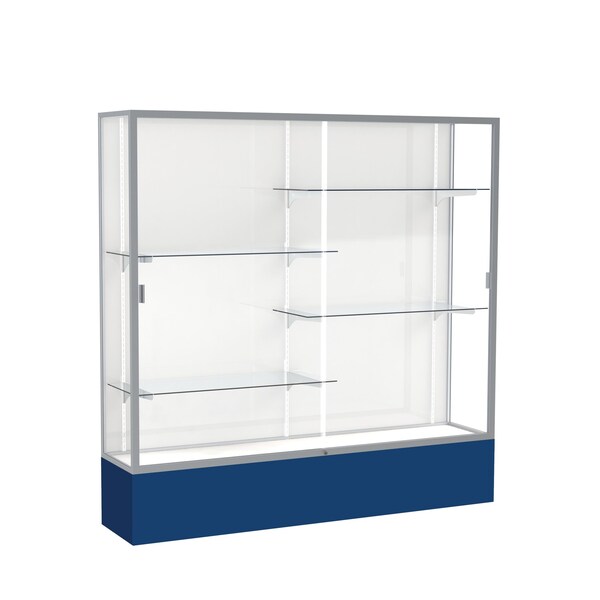 Spirit Floor Display Case 72x72x16, White, Satin