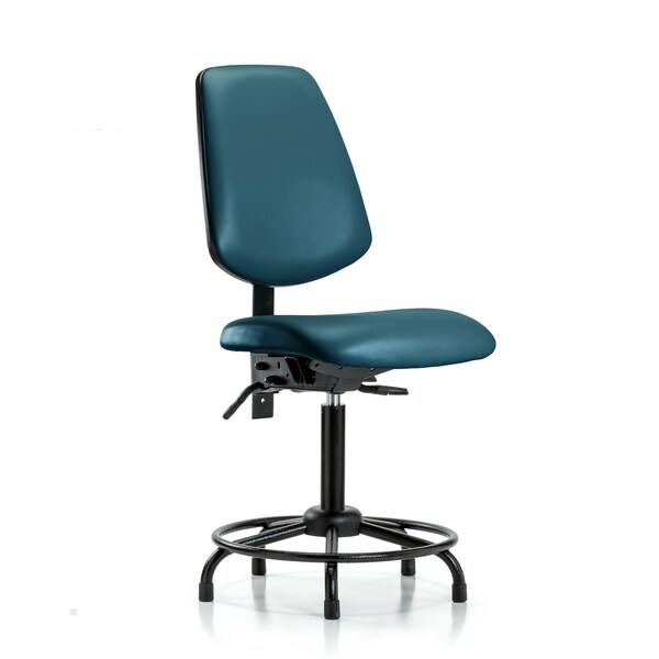 Vinyl Chair, Med Bench, Round Tube Base, Med Back, Glides, Royal