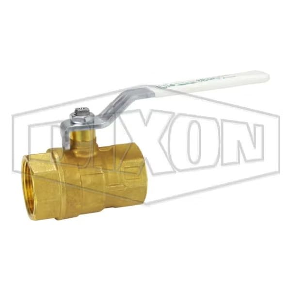 Ball Valve, 1-1/4 in Nominal, FNPT End Style, Brass Body, Full Port, PTFE Seat/Double O-Ring Softgoo