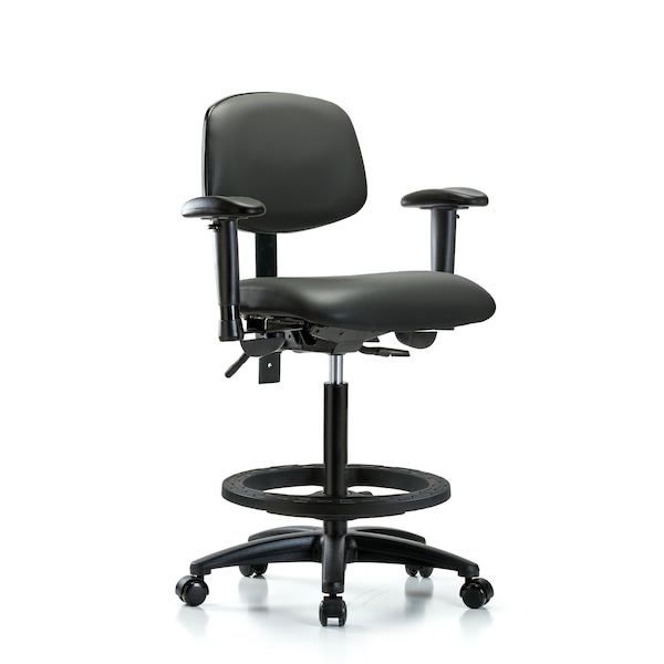 Vinyl Chair, Vinyl, Adjustable Arms